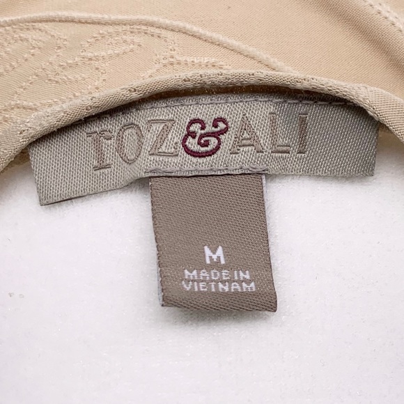 Roz & Ali Tan Blouse Medium - Picture 4 of 6